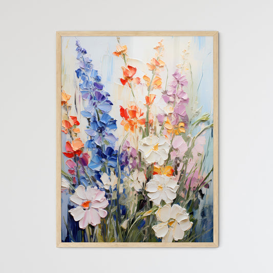 Some Flowers In The Garden - A Painting O - Framed Art Print