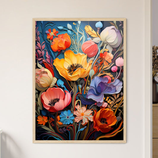 Some Flowers In The Garden - A Colorful F - Framed Art Print