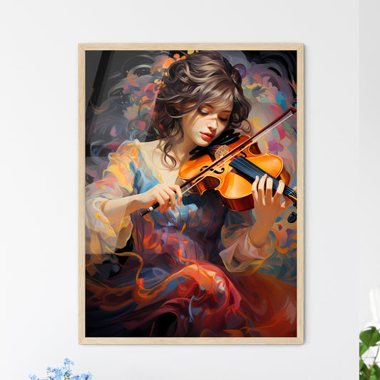 The Girl With A Violin And A Forfeit The Double - A Woman Playing A Violin Default Title