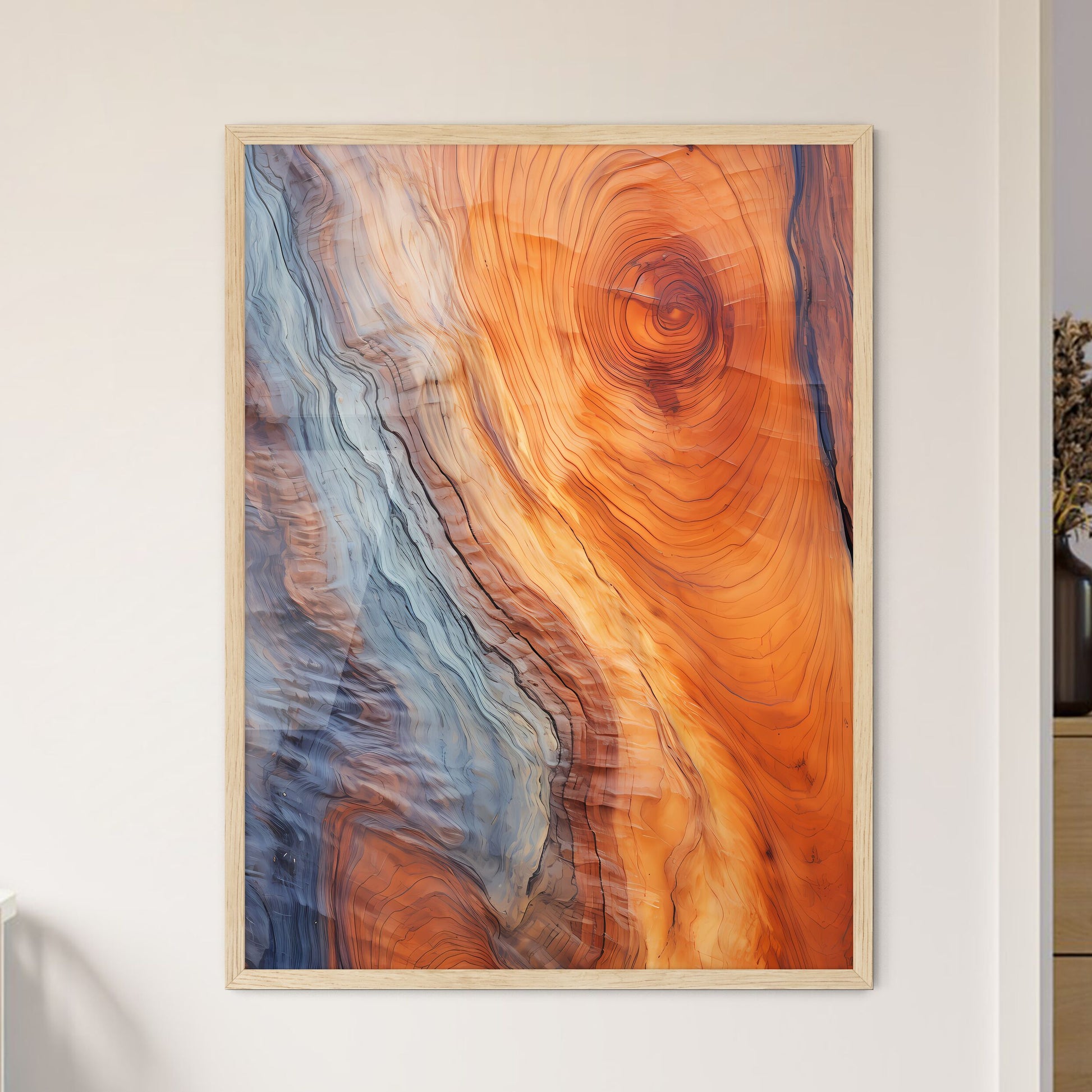 Very Old Juniper Wood Texture  Wall Art