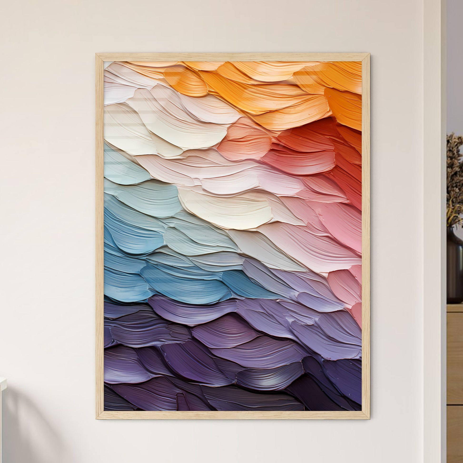 Wood Texture Closeup - A Close Up O - Framed Art Print