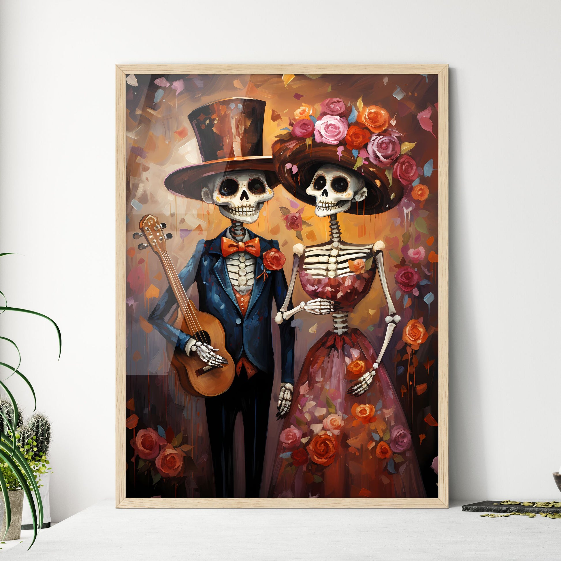 Day Of The Dead - A Couple Of  - Framed Art Print