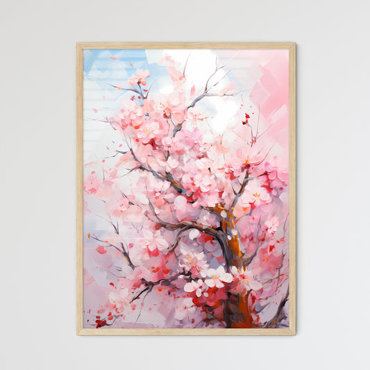Fresh Pink Soft Spring Apple Tree Blossoms O - Framed Art Print