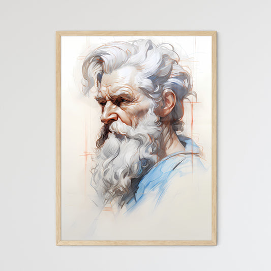 Hand Drawing Picture Left Side Of The Man-S  - Framed Art Print