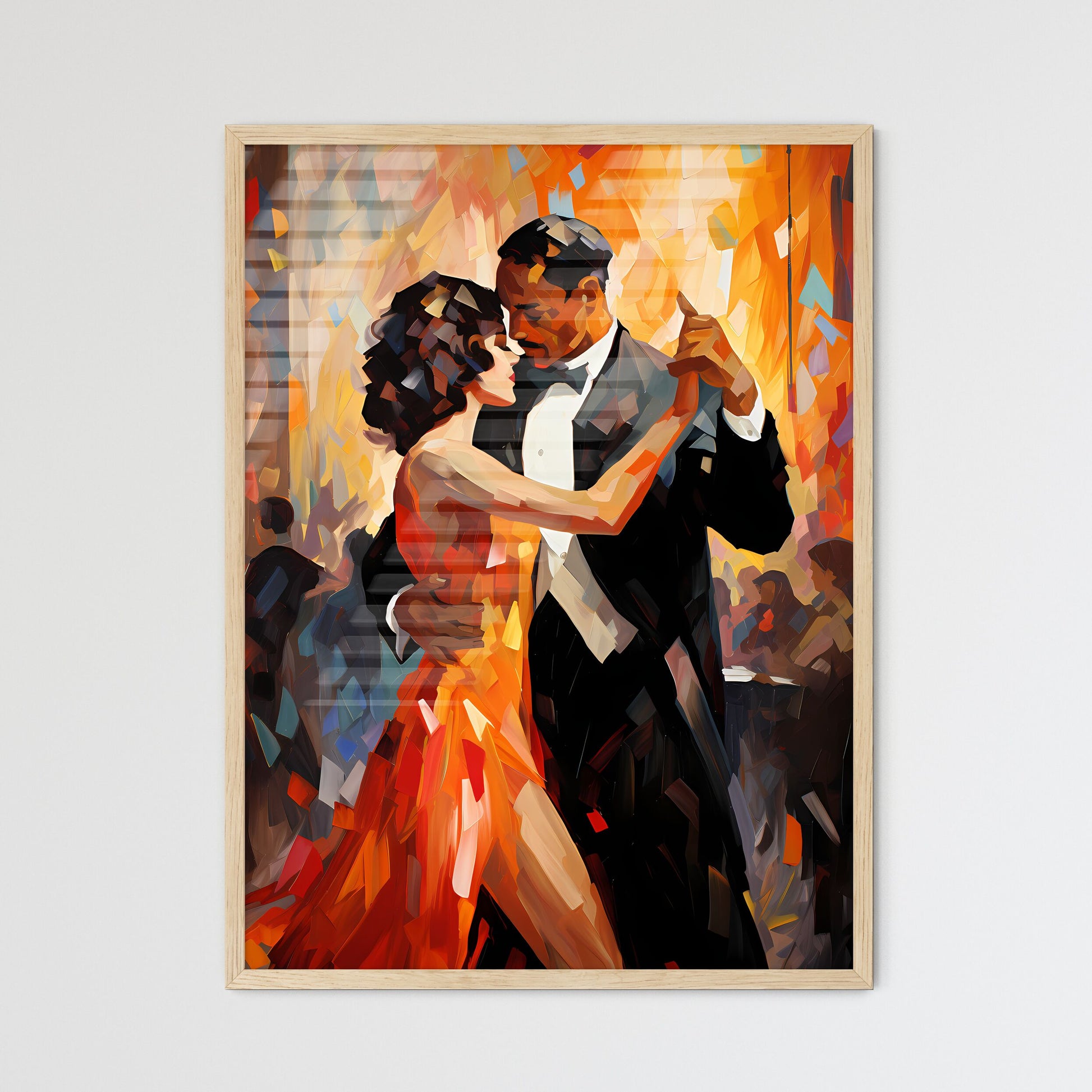 Salsa Dance In The 20S - A Painting O - Framed Art Print