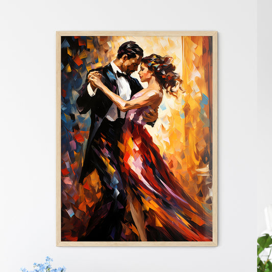 Salsa Dance In The 20S - A Painting Of A Couple Dancing Default Title