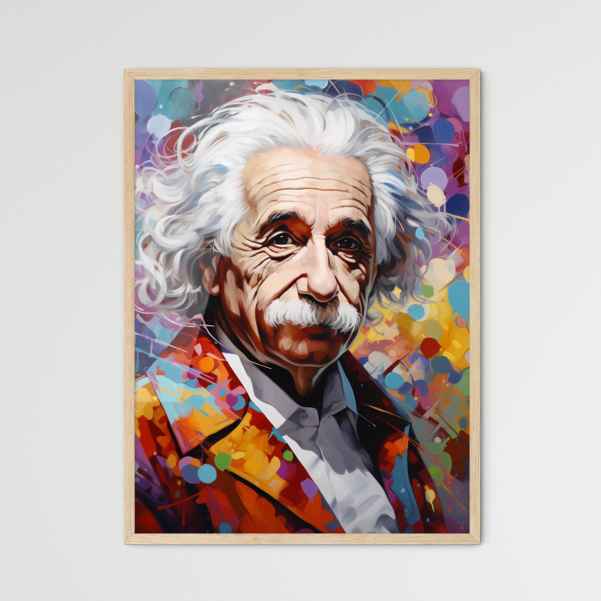Albert Einstein Doing A Job  Framed Print
