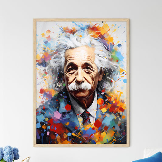 Albert Einstein Doing A Job - A Man With W - Framed Art Print