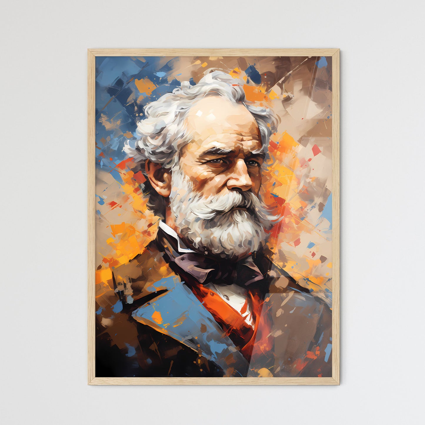 Robert E. Lee - A Painting Of A Man With A White Beard Default Title