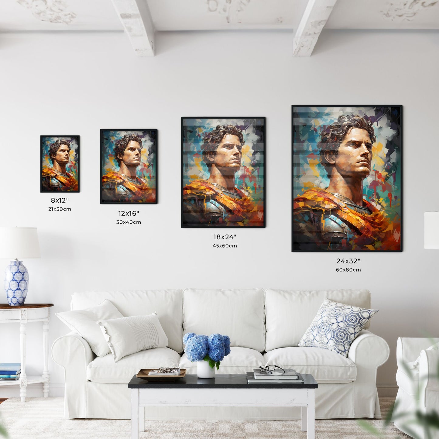 Alexander The Great King Of Macedonia - A Painting Of A Man Wearing Armor Default Title