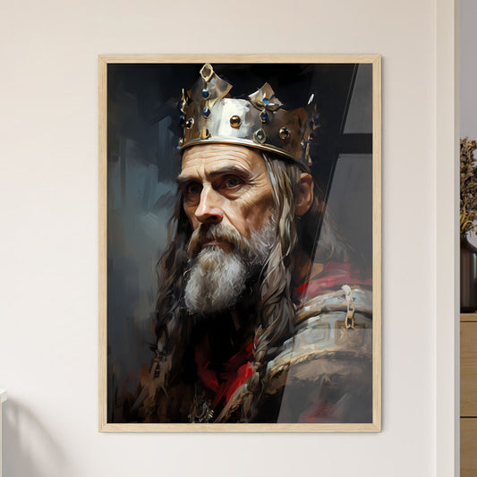Alfred The Great King Of Wessex - A Man Wear - Framed Art Print