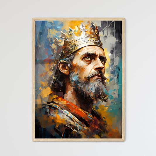 Alfred The Great King Of Wessex - A Painting - Framed Art Print