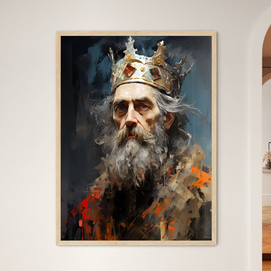 Alfred The Great King Of Wessex - A Painting - Framed Art Print