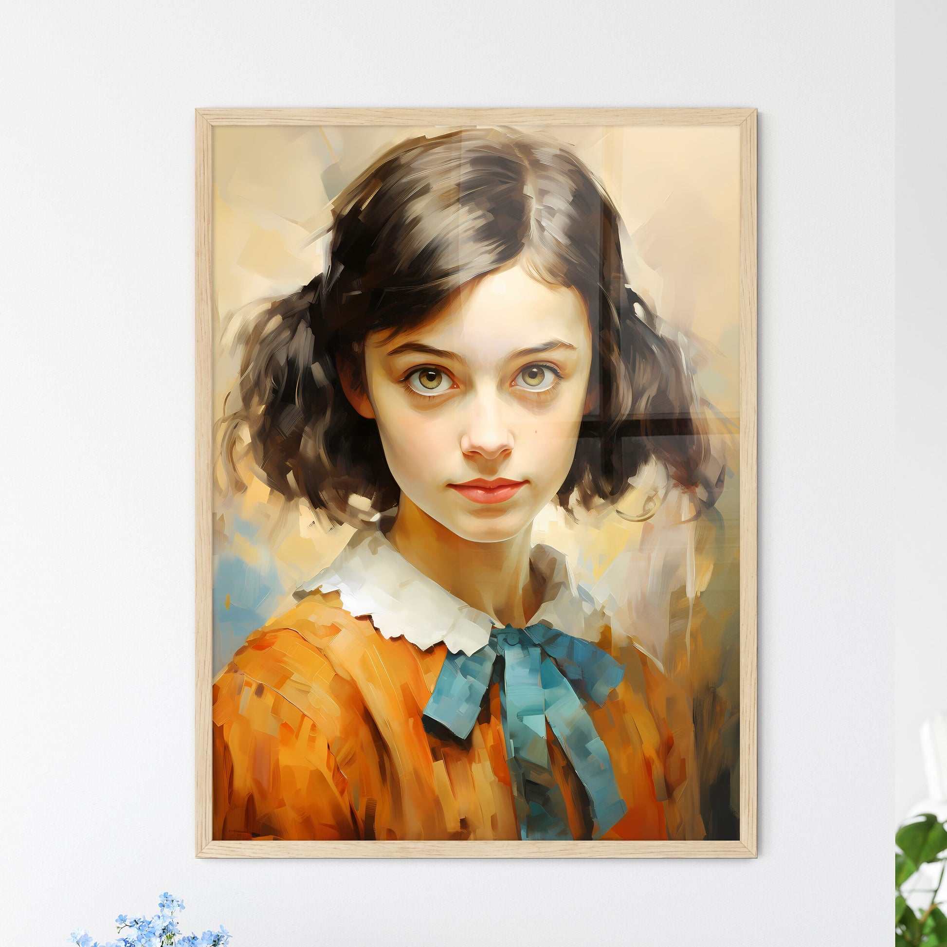 Anne Frank German-Born Jewish Diarist - A Gi - Framed Art Print