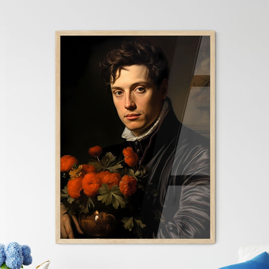 Carl Maria Friedrich Ernst Von Weber German Composer - A Man Holding A Bouquet Of Flowers Default Title