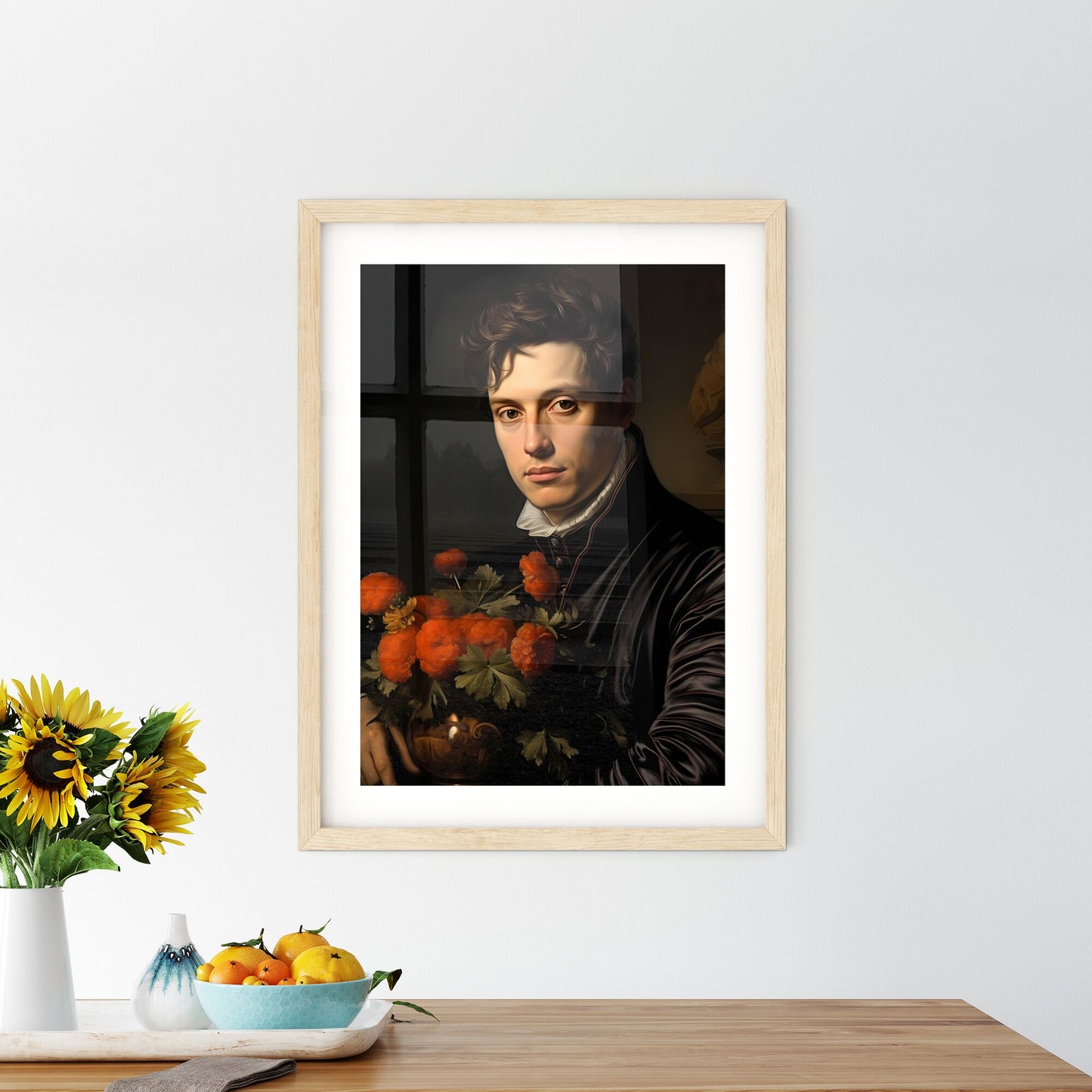 Carl Maria Friedrich Ernst Von Weber German Composer - A Man Holding A Bouquet Of Flowers Default Title