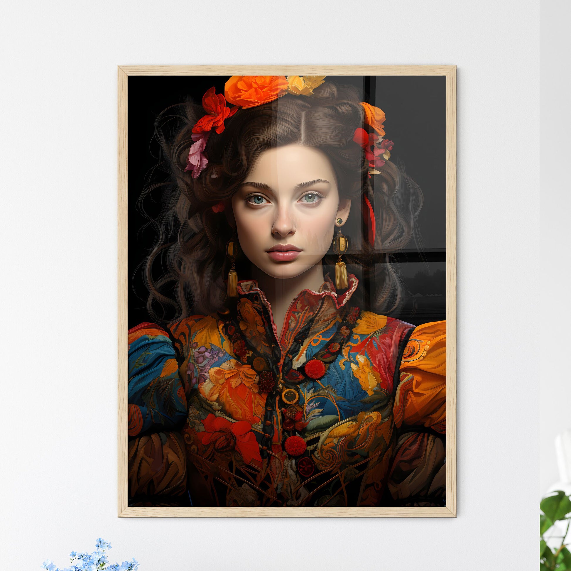 Catherine De Medici Italian Noblewoman - A W - Framed Art Print