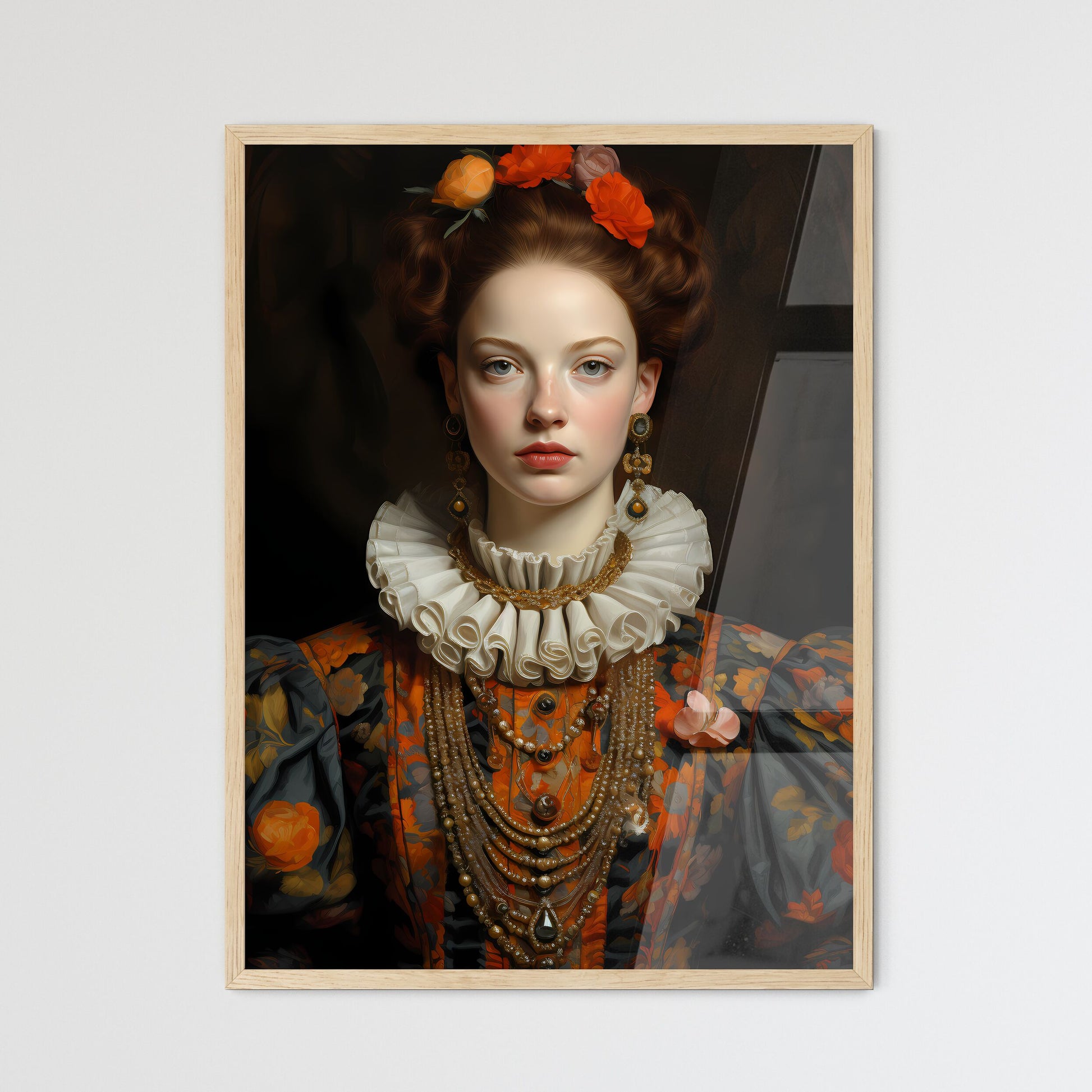 Catherine De Medici Italian Noblewoman - A W - Framed Art Print