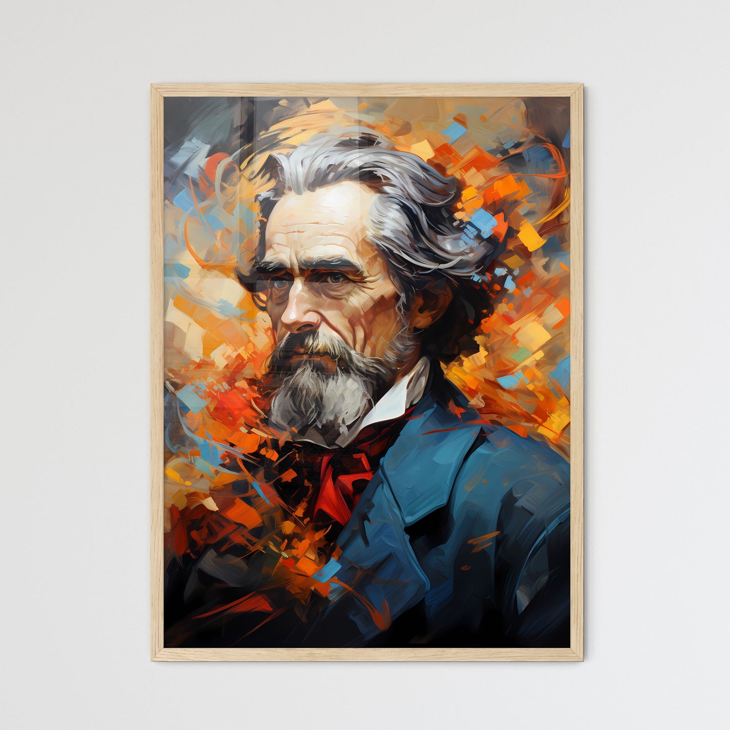 Charles Dickens Writes About The Future - A  - Framed Art Print