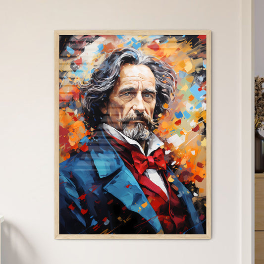 Charles Dickens Writes About The Future - A  - Framed Art Print