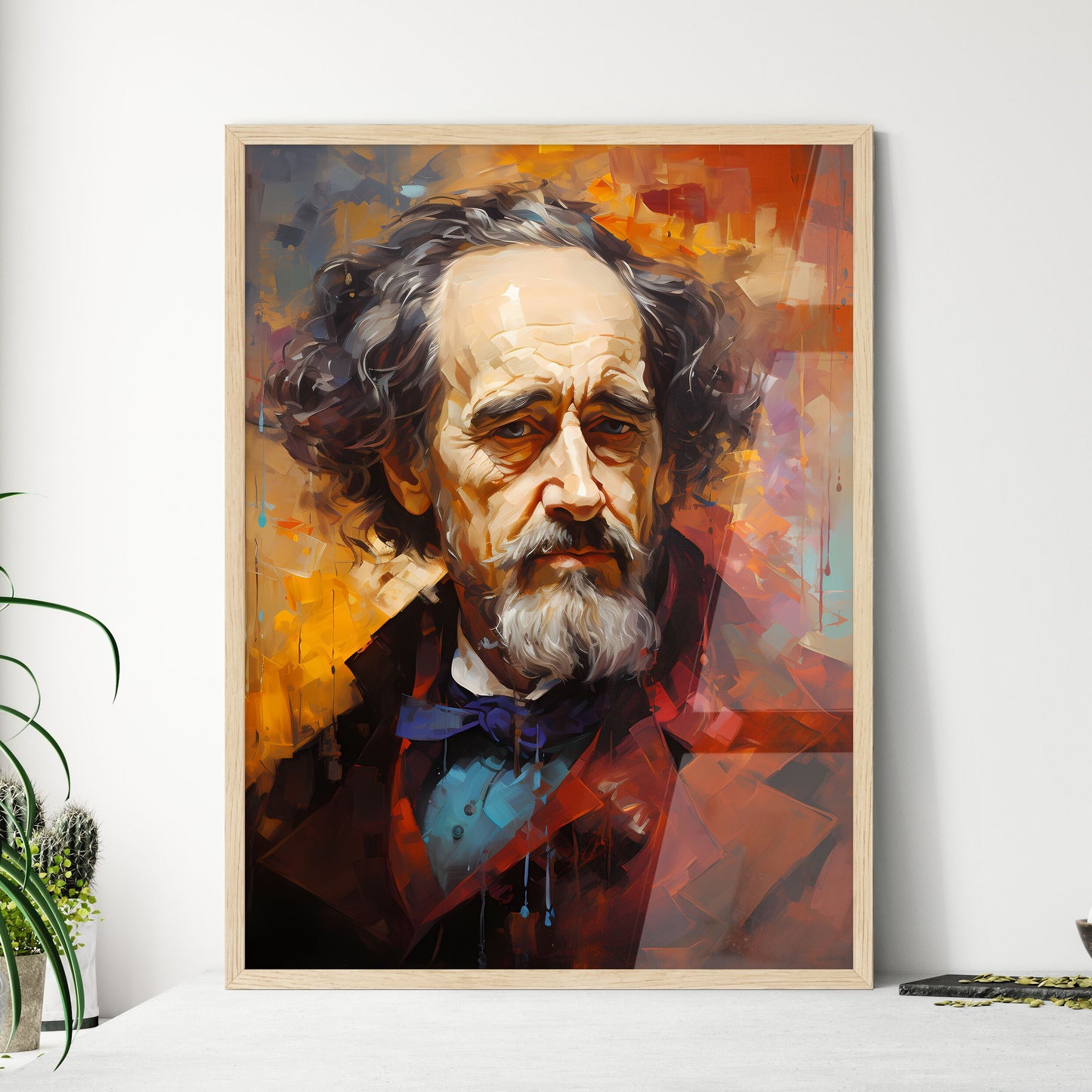 Charles Dickens Writes About The Future - A  - Framed Art Print