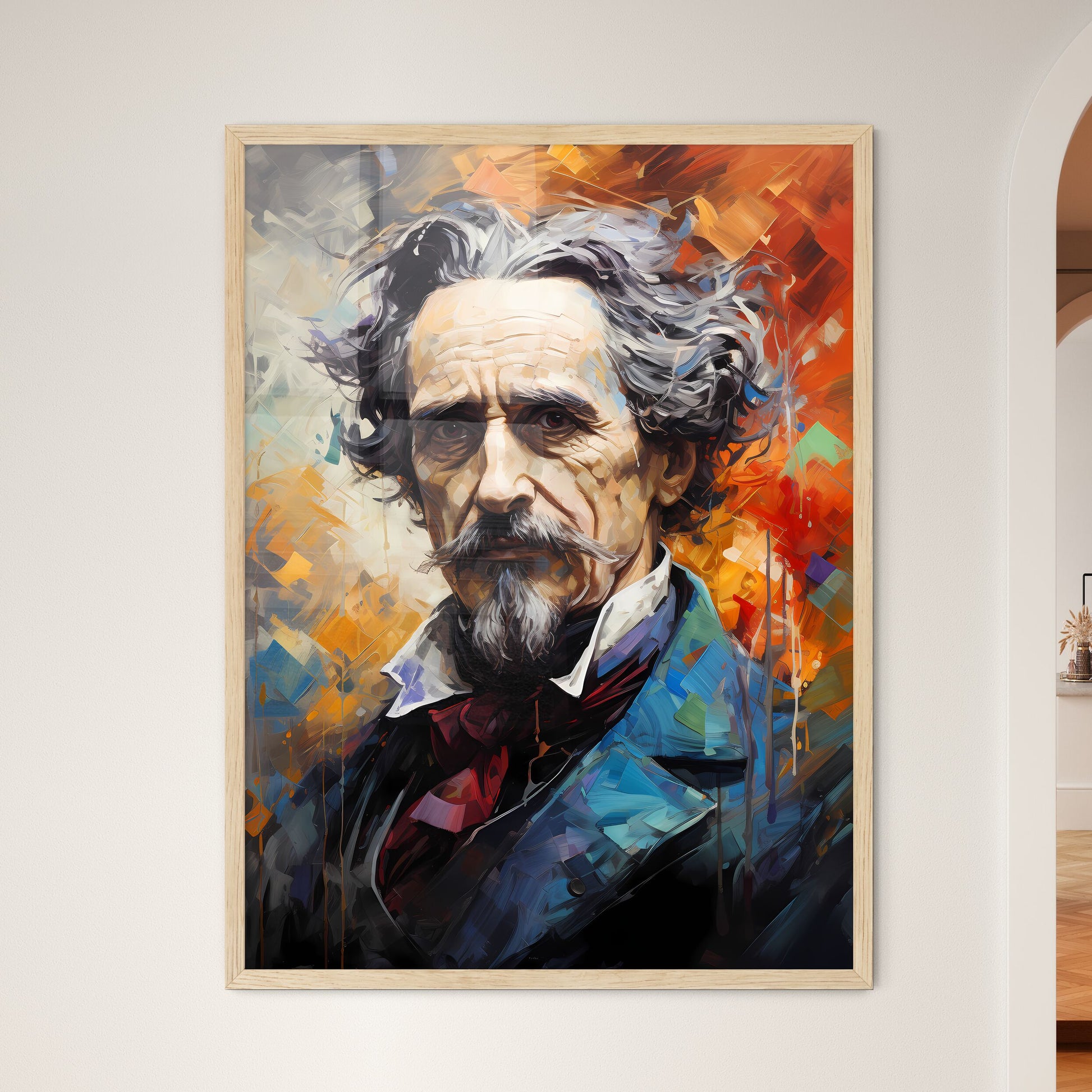 Charles Dickens Writes About The Future - A  - Framed Art Print