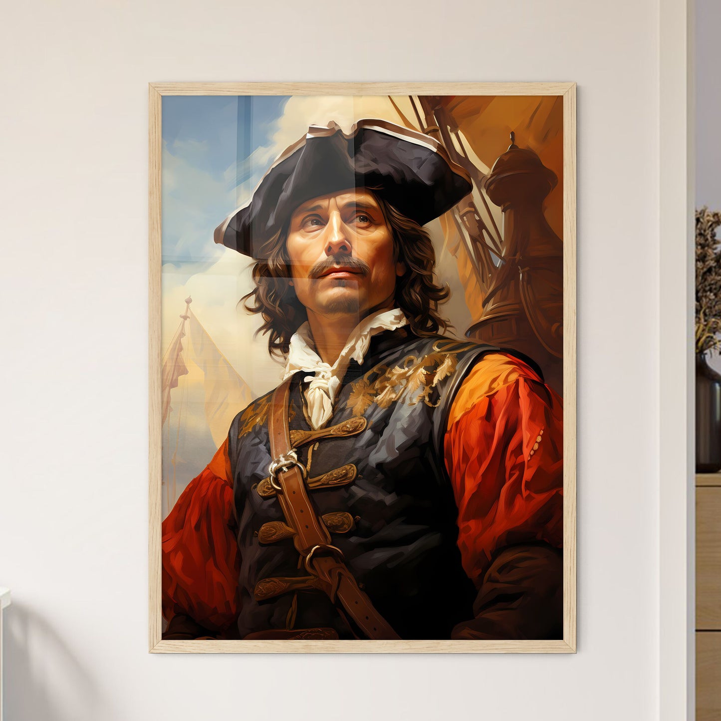 Christopher Columbus Italian Explorer And Na - Framed Art Print