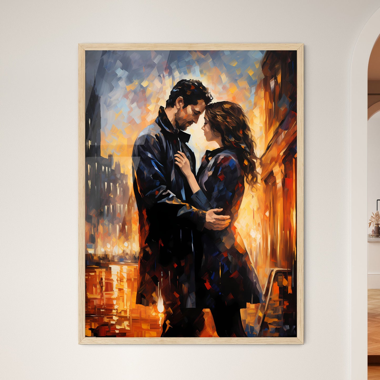 Couple In Times Of The Revolution In Paris - - Framed Art Print
