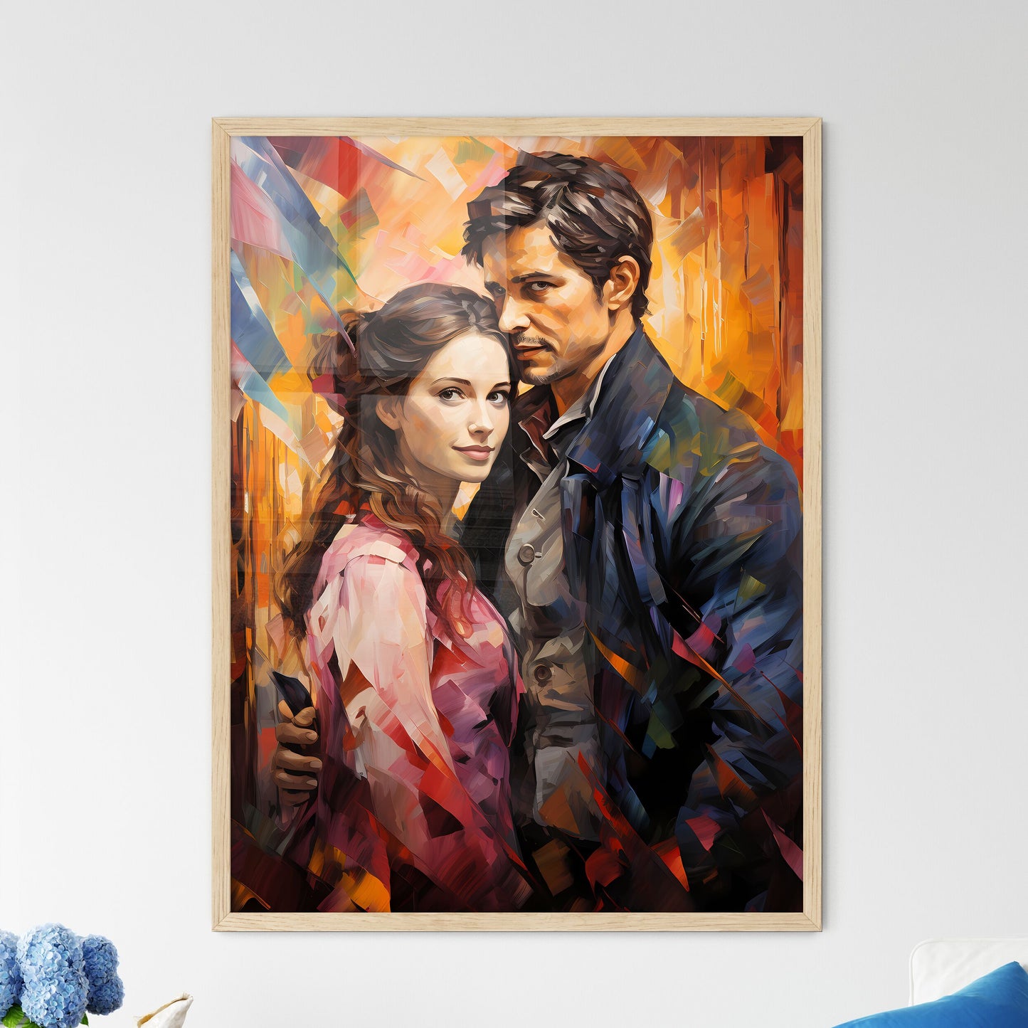 Couple In Times Of The Revolution In Paris - - Framed Art Print