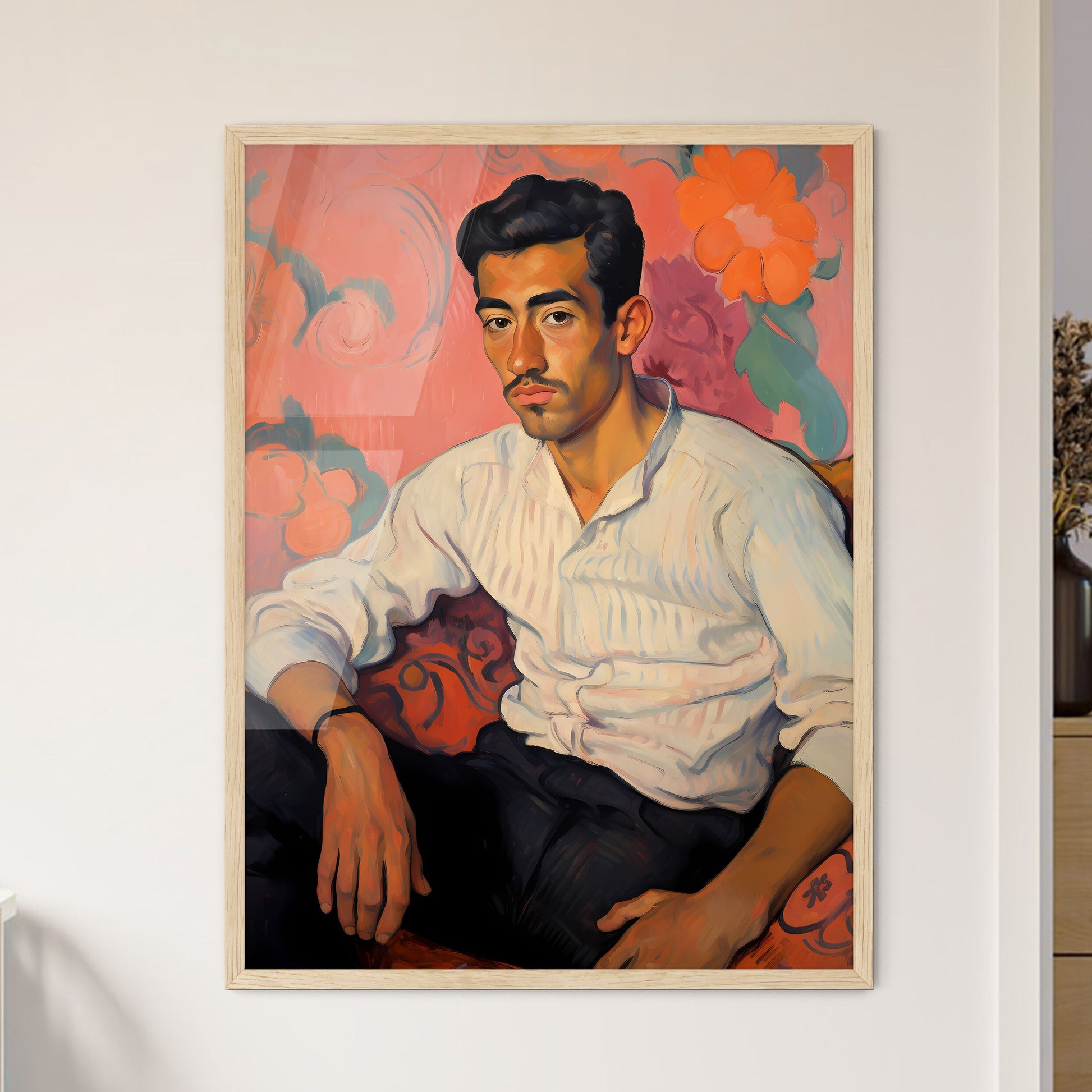 Eugne Henri Paul Gauguin French Post-Impressionist - A Man Sitting On A Couch Default Title