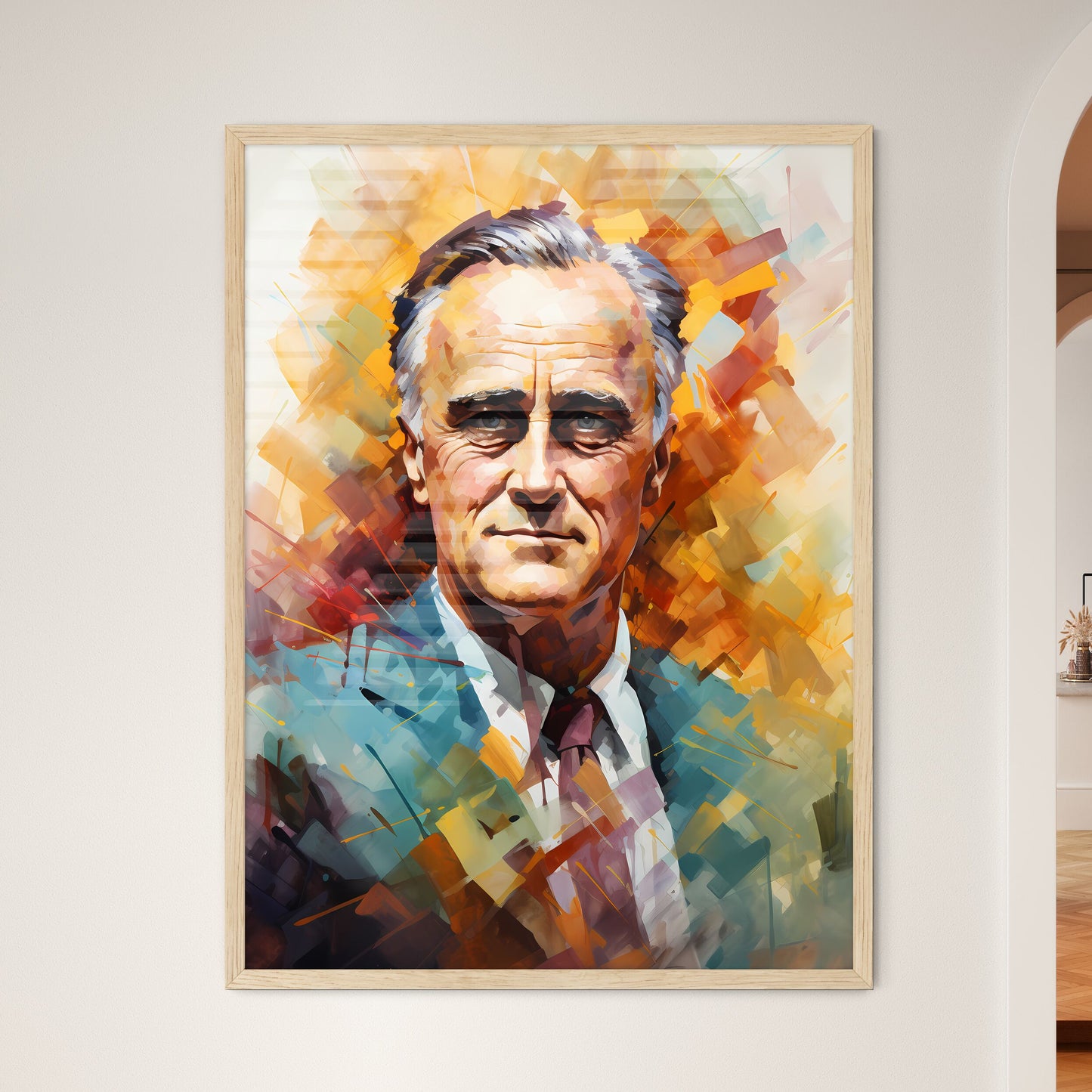 Franklin D Roosevelt 32Nd Us President  Framed Print