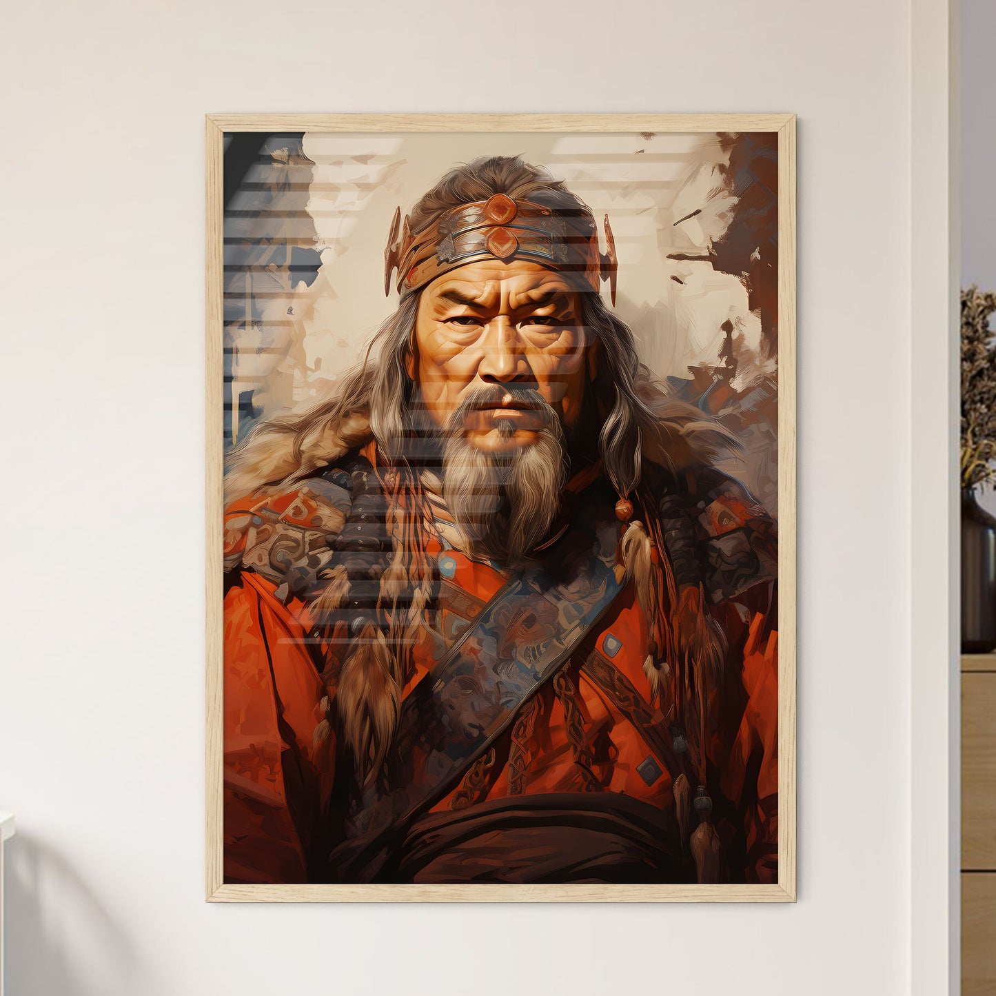 Genghis Khan Founder Of The Mongol Empire  Framed Print