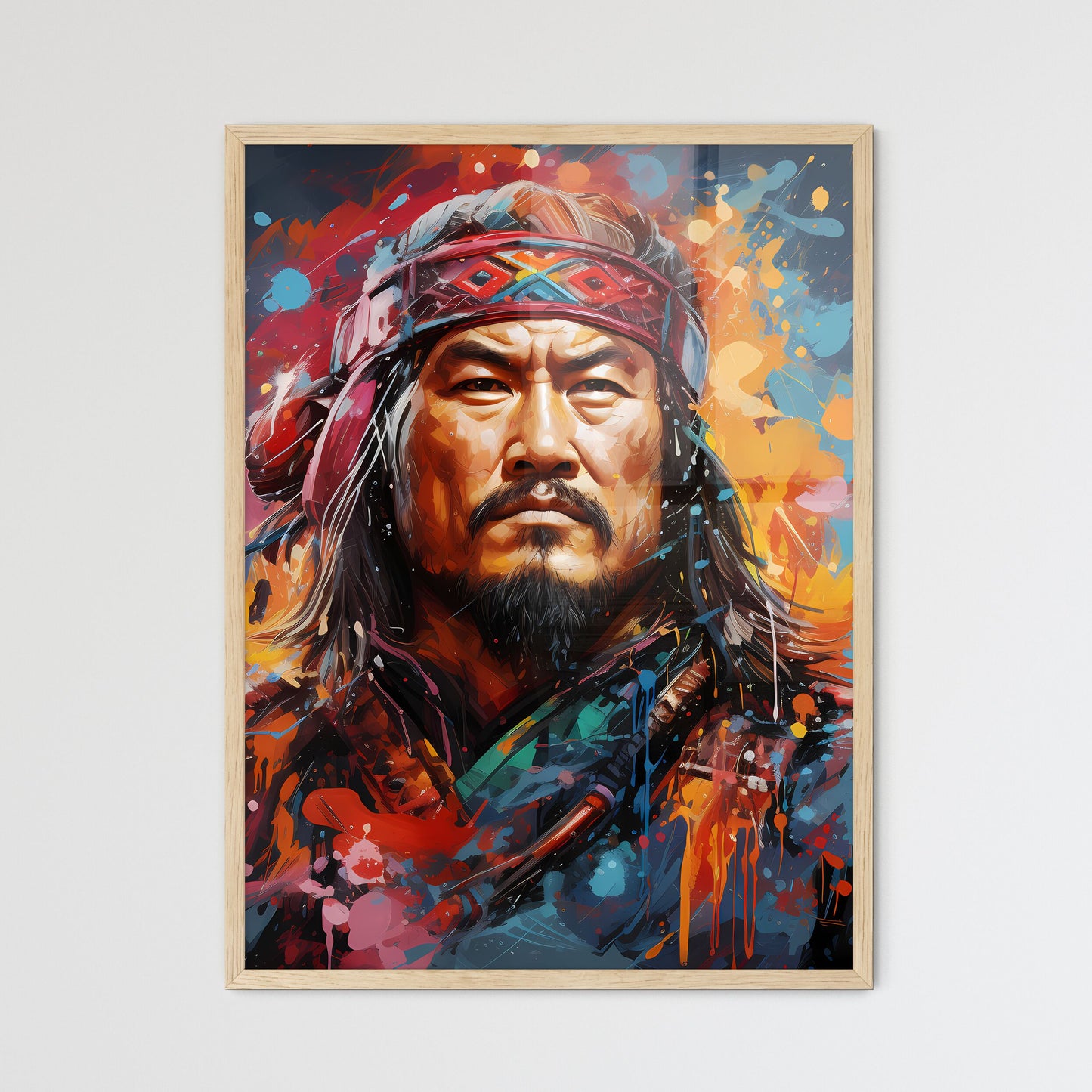 Genghis Khan Founder Of The Mongol Empire  Framed Print