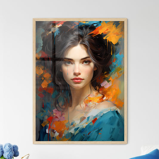 Hand-Drawn Art Painting As Classical Portrai - Framed Art Print