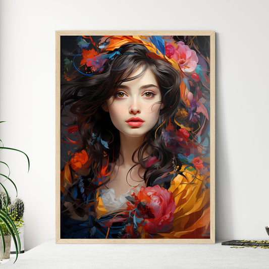 I Love The Art You Are Doing Me - A Woman With Long Brown Hair And Flowers In Her Hair Default Title