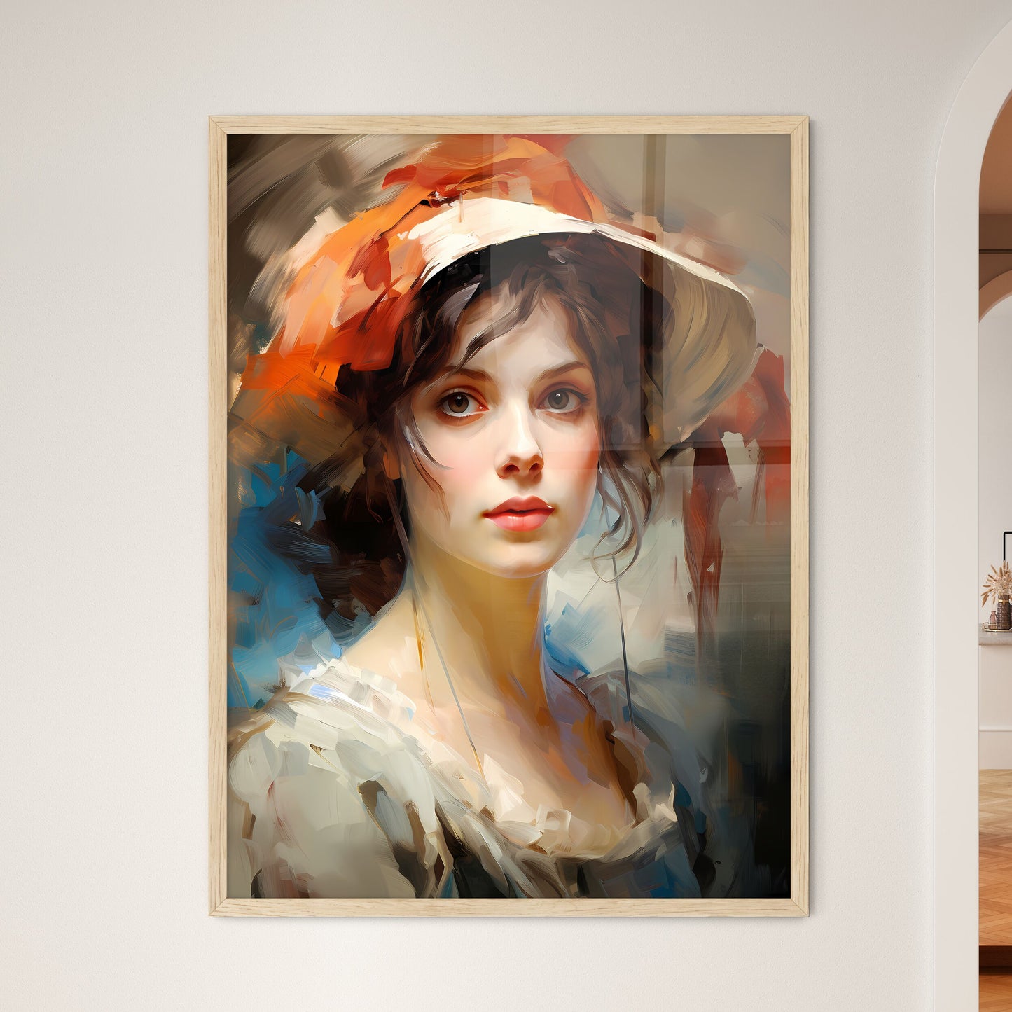 Jane Austen English Novelist - A Woman Wear - Framed Art Print