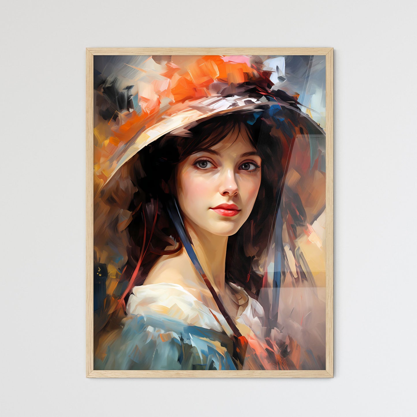 Jane Austen English Novelist - A Woman Wear - Framed Art Print