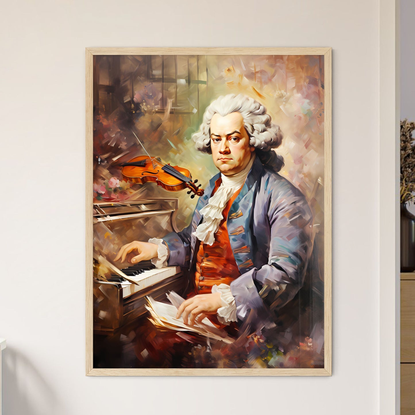 Johann Sebastian Bach German Well Known Comp - Framed Art Print