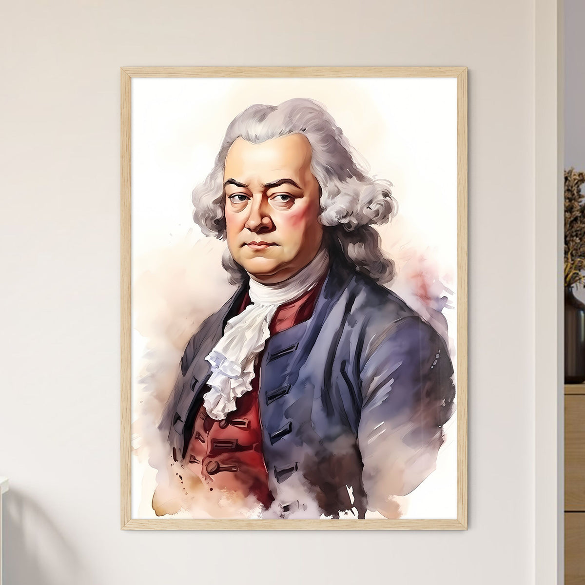 Johann Sebastian Bach German Well Known Comp - Framed Art Print