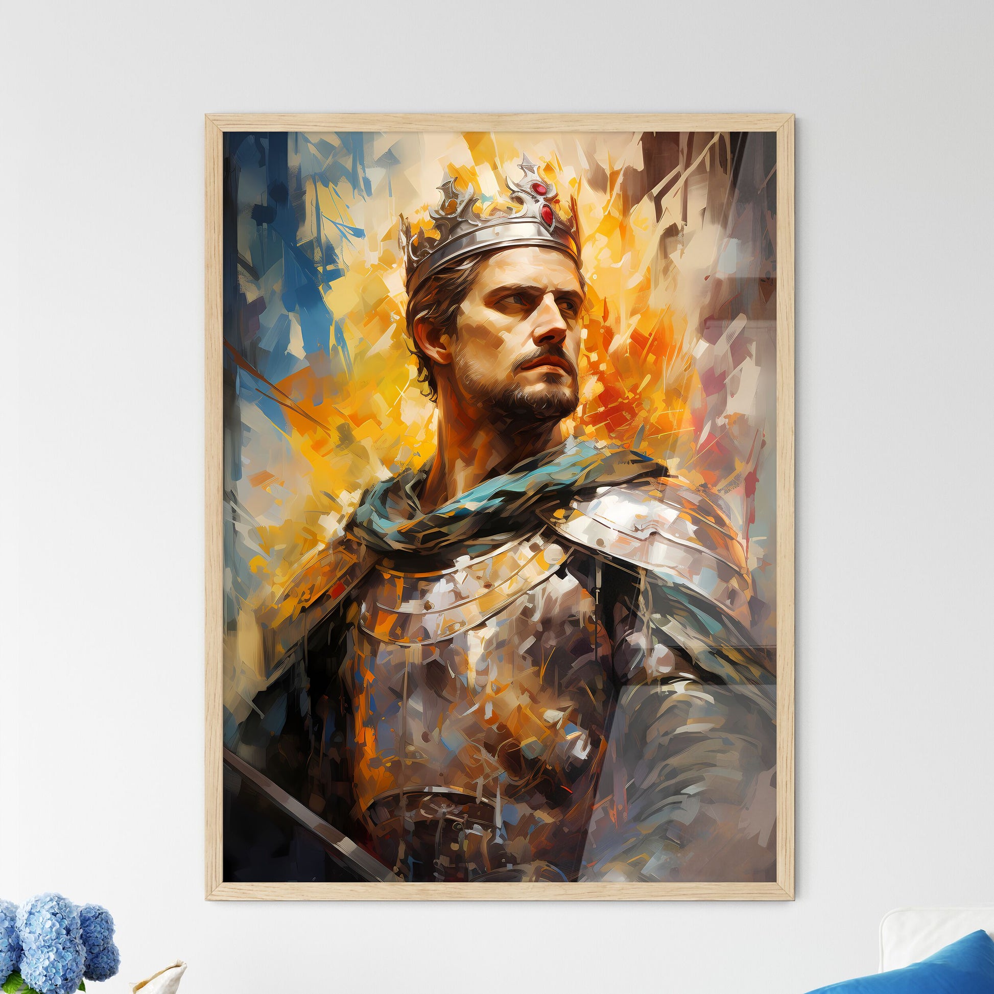 King Arthur Legendary British Warrior And King  Framed Print