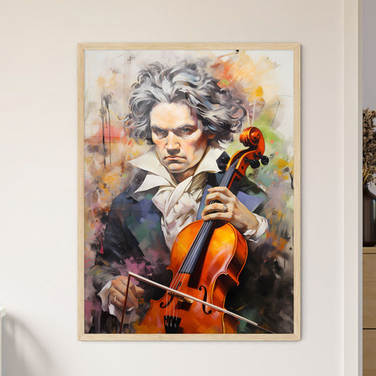Ludwig Van Beethoven German Composer And Pia - Framed Art Print