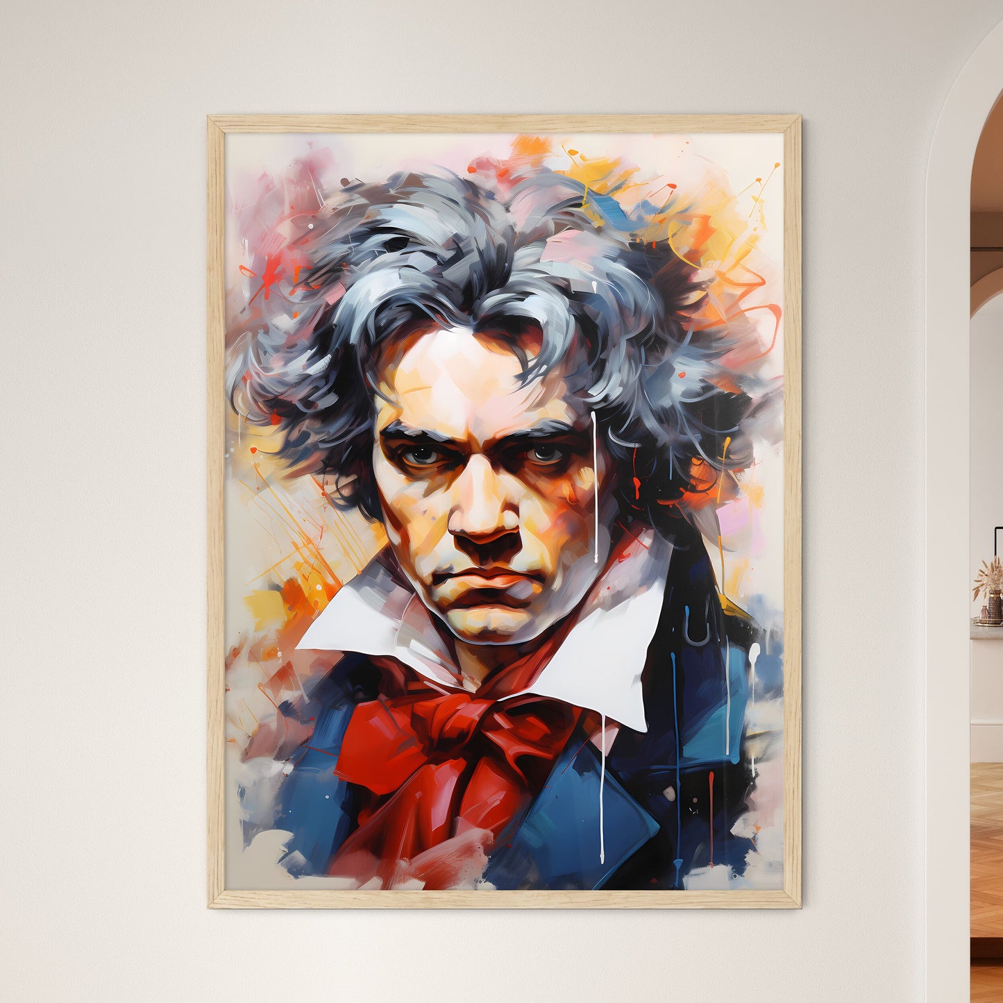 Ludwig Van Beethoven German Composer And Pia - Framed Art Print