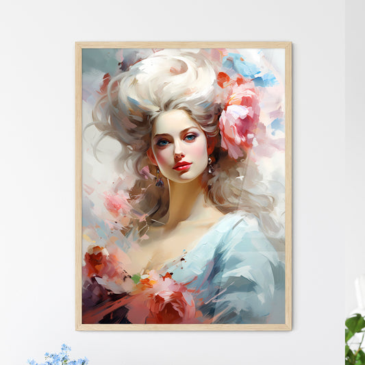 Marie Antoinette Austrian-Born Queen Of France - A Woman With Long Blonde Hair And Flowers In Her Hair Default Title