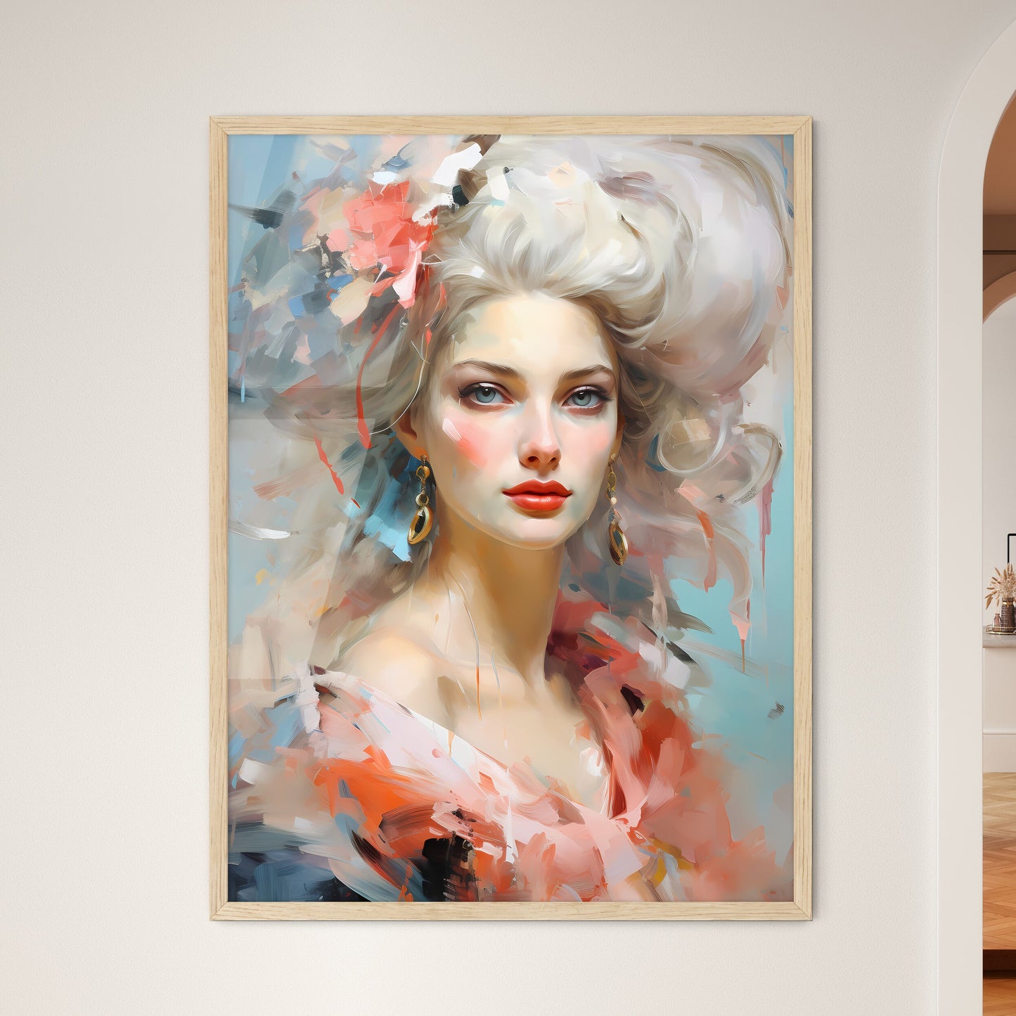 Marie Antoinette Austrian-Born Queen Of Fran - Framed Art Print