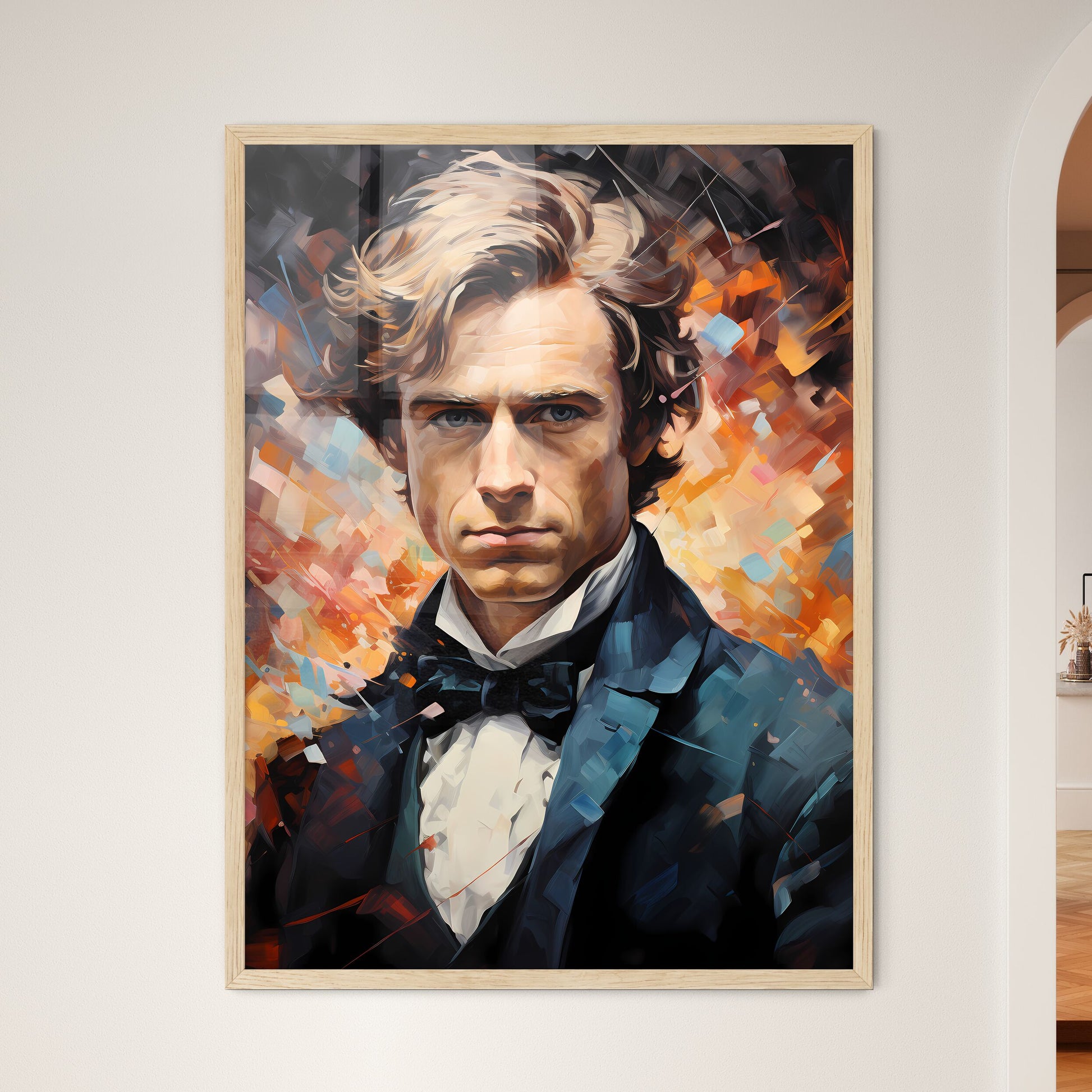 Michael Faraday English Chemist And Physicist  Framed Print