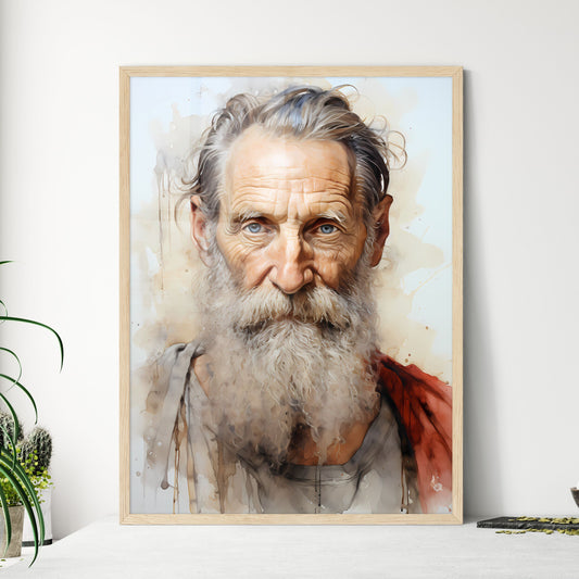 Michelangelo Buonarroti - A Painting Of A Man With A Beard Default Title