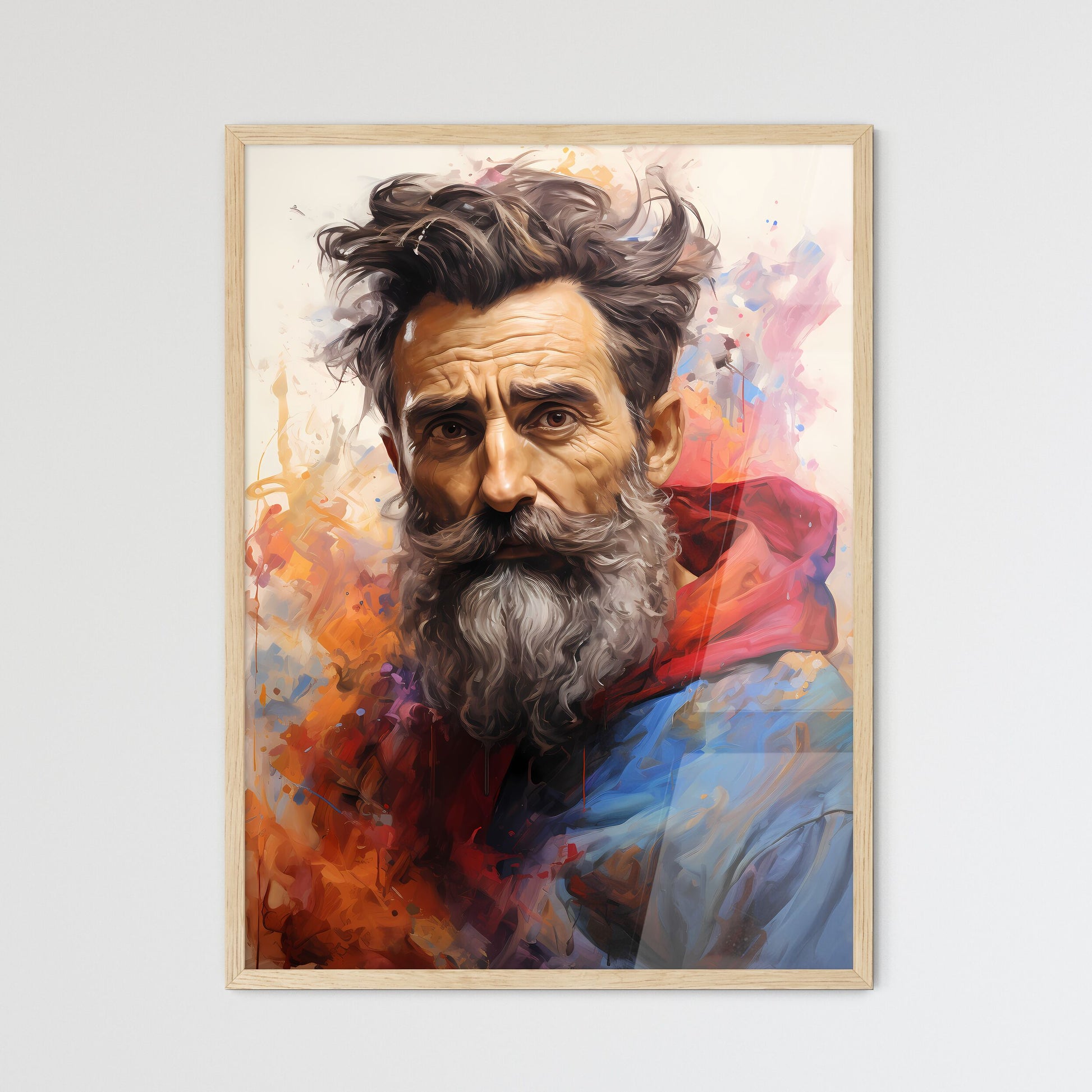 Michelangelo Italian Sculptor And Painter  Framed Print