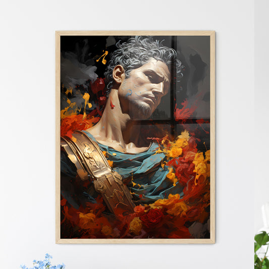 Nero Kills Kleopatra - A Statue Of A Man With A Gold Belt And Colorful Flowers Default Title