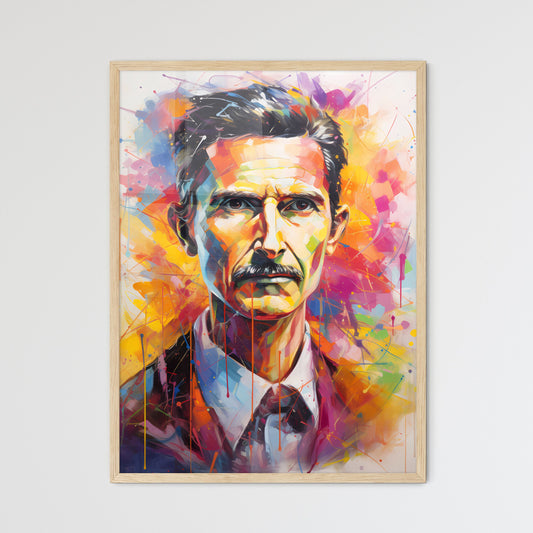 Nikola Tesla Serbian Framed Print