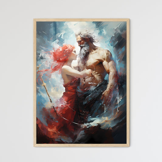 Odysseus In War With Poseidon - A Painting O - Framed Art Print
